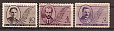 СССР, 1935, №526-28, Деятели партии, серия из 3-х марок-миниатюра